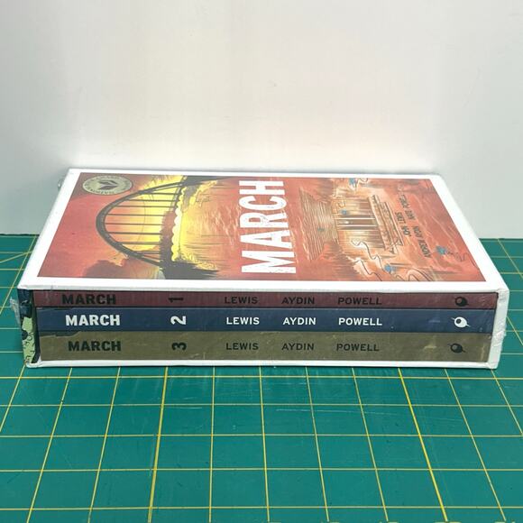 March Trilogy Slipcase John Lewis Civil Rights Graphic Novel Pbk Set 2016 NEW - Picture 9 of 13